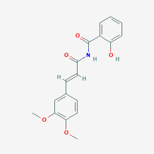 N-[(2E)-3-(3,4-dimethoxyphenyl)prop-2-enoyl]-2-hydroxybenzamide