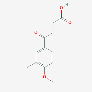 B1307102 4-(4-Methoxy-3-methylphenyl)-4-oxobutanoic acid CAS No. 33446-14-9