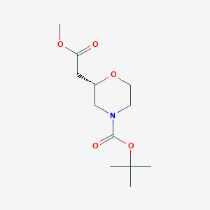 (S)-Tert-butyl 2-((methoxycarbonyl)methyl)morpholine-4-carboxylate