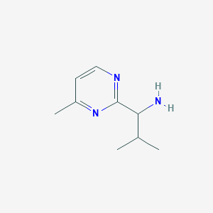 2-Methyl-1-(4-methylpyrimidin-2-yl)propan-1-amine