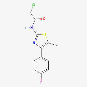 2-Chloro-N-[4-(4-fluoro-phenyl)-5-methyl-thiazol-2-yl]-acetamide