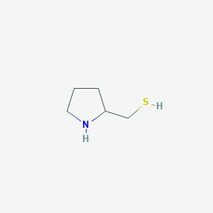 molecular formula C5H11NS B13071067 Pyrrolidin-2-ylmethanethiol 