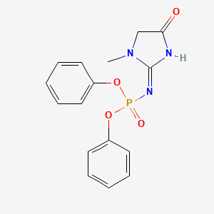 molecular formula C16H16N3O4P B13071071 (Z)-Diphenyl1-methyl-4-oxoimidazolidin-2-ylidenephosphoramidate 