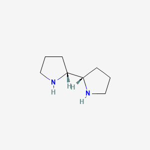 molecular formula C8H16N2 B13071076 trans-2,2'-Bipyrrolidine 