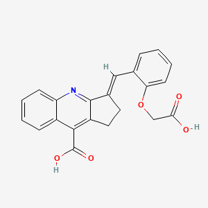 3-{[2-(carboxymethoxy)phenyl]methylidene}-1H,2H,3H-cyclopenta[b]quinoline-9-carboxylic acid