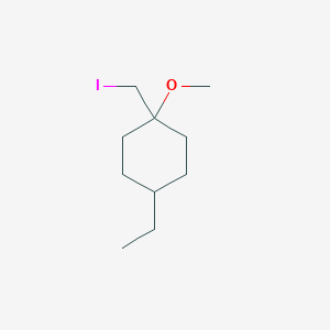 4-Ethyl-1-(iodomethyl)-1-methoxycyclohexane