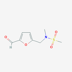 N-[(5-formylfuran-2-yl)methyl]-N-methylmethanesulfonamide