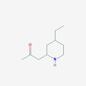 1-(4-Ethylpiperidin-2-yl)propan-2-one