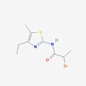 2-Bromo-N-(4-ethyl-5-methyl-thiazol-2-yl)-propionamide