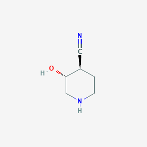 (3R,4R)-3-hydroxypiperidine-4-carbonitrile