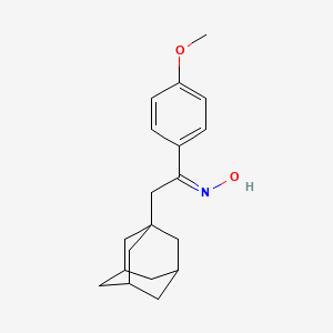 molecular formula C19H25NO2 B13071169 (1Z)-2-(1-adamantyl)-1-(4-methoxyphenyl)ethanone oxime 