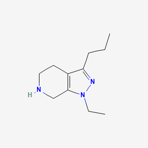 1-Ethyl-3-propyl-1H,4H,5H,6H,7H-pyrazolo[3,4-c]pyridine