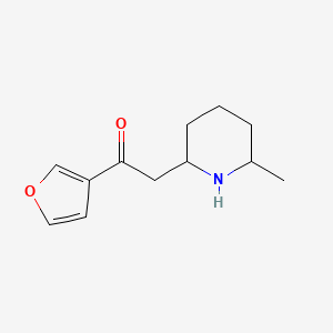 1-(Furan-3-yl)-2-(6-methylpiperidin-2-yl)ethan-1-one