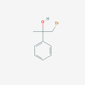 molecular formula C9H11BrO B13071237 1-Bromo-2-phenylpropan-2-ol 