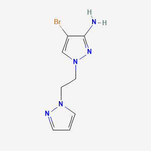 4-Bromo-1-[2-(1H-pyrazol-1-YL)ethyl]-1H-pyrazol-3-amine