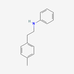 molecular formula C15H17N B13071247 N-(4-Methylphenethyl)aniline 