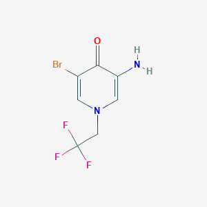 3-Amino-5-bromo-1-(2,2,2-trifluoroethyl)-1,4-dihydropyridin-4-one