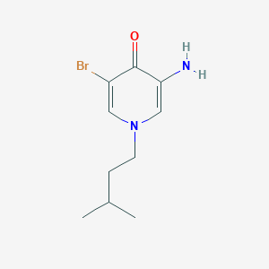 3-Amino-5-bromo-1-(3-methylbutyl)-1,4-dihydropyridin-4-one