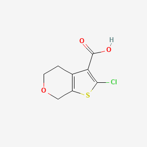 2-Chloro-4H,5H,7H-thieno[2,3-c]pyran-3-carboxylic acid