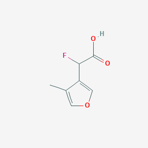 2-Fluoro-2-(4-methylfuran-3-yl)acetic acid