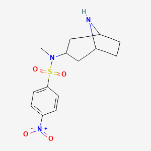 N-{8-azabicyclo[3.2.1]octan-3-yl}-N-methyl-4-nitrobenzene-1-sulfonamide