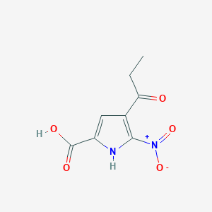 5-nitro-4-propanoyl-1H-pyrrole-2-carboxylic acid