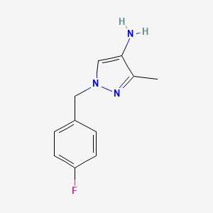 1-[(4-Fluorophenyl)methyl]-3-methyl-1H-pyrazol-4-amine