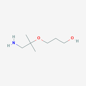 3-[(1-Amino-2-methylpropan-2-yl)oxy]propan-1-ol