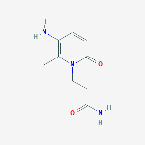 3-(5-Amino-6-methyl-2-oxo-1,2-dihydropyridin-1-yl)propanamide