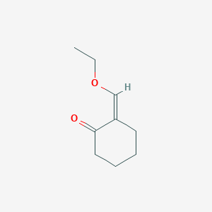 molecular formula C9H14O2 B13071385 2-(Ethoxymethylidene)cyclohexan-1-one 