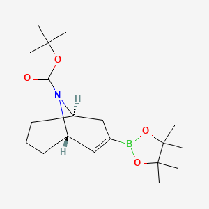 tert-butyl (1S,5R)-3-(4,4,5,5-tetramethyl-1,3,2-dioxaborolan-2-yl)-9-azabicyclo[3.3.1]non-2-ene-9-carboxylate