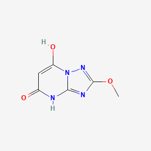 molecular formula C6H6N4O3 B13071400 7-Hydroxy-2-methoxy-4H,5H-[1,2,4]triazolo[1,5-a]pyrimidin-5-one 