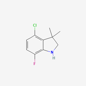 4-chloro-7-fluoro-3,3-dimethyl-2,3-dihydro-1H-indole