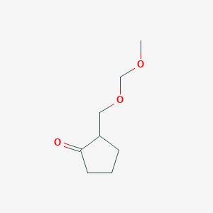 molecular formula C8H14O3 B13071454 2-((Methoxymethoxy)methyl)cyclopentanone 