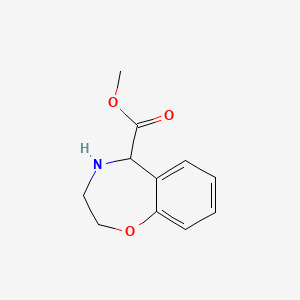 molecular formula C11H13NO3 B13071513 Methyl 2,3,4,5-tetrahydro-1,4-benzoxazepine-5-carboxylate 