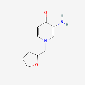 3-Amino-1-(oxolan-2-ylmethyl)-1,4-dihydropyridin-4-one