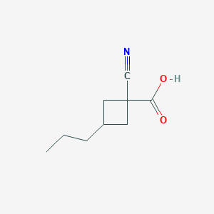 1-Cyano-3-propylcyclobutane-1-carboxylic acid