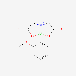 molecular formula C12H14BNO5 B13071556 1-(2-methoxyphenyl)-5-methyl-2,8-dioxa-5-azonia-1-boranuidabicyclo[3.3.0]octane-3,7-dione 