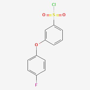 molecular formula C12H8ClFO3S B1307158 3-(4-fluorophenoxy)benzenesulfonyl Chloride CAS No. 885950-85-6
