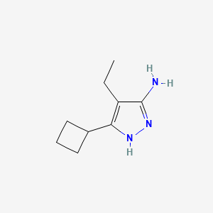 3-Cyclobutyl-4-ethyl-1H-pyrazol-5-amine