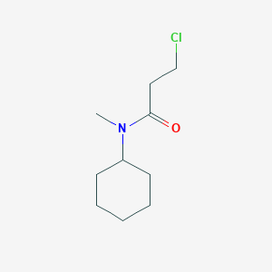 molecular formula C10H18ClNO B1307165 3-chloro-N-cyclohexyl-N-methylpropanamide CAS No. 61872-77-3