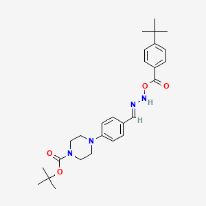 tert-butyl4-{4-[(Z)-N'-[(Z)-4-tert-butylbenzoyloxy]carbamimidoyl]phenyl}piperazine-1-carboxylate