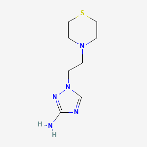 1-[2-(Thiomorpholin-4-yl)ethyl]-1H-1,2,4-triazol-3-amine