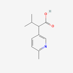 3-Methyl-2-(6-methylpyridin-3-yl)butanoic acid