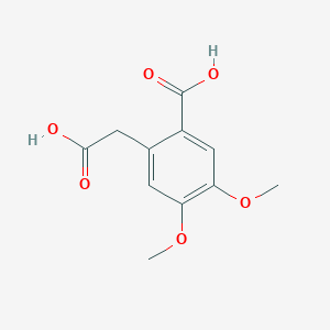 molecular formula C11H12O6 B1307171 2-(Carboxymethyl)-4,5-dimethoxybenzoic acid CAS No. 3809-00-5