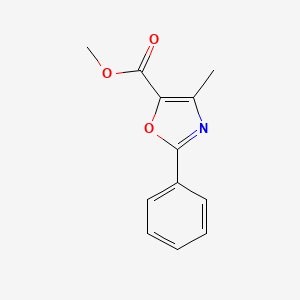 molecular formula C12H11NO3 B1307174 Methyl 4-methyl-2-phenyl-1,3-oxazole-5-carboxylate CAS No. 22260-83-9