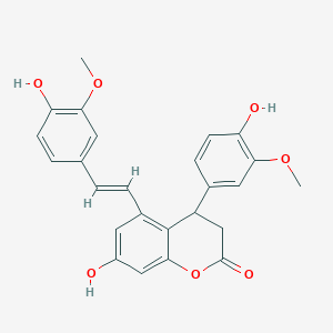 molecular formula C25H22O7 B13071796 GnetumontaninC 