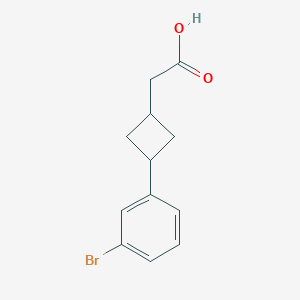 2-(3-(3-Bromophenyl)cyclobutyl)acetic acid