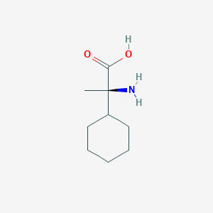 molecular formula C9H17NO2 B13071845 (2R)-2-amino-2-cyclohexylpropanoic acid 