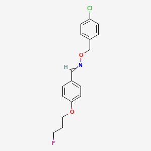 molecular formula C17H17ClFNO2 B1307192 4-(3-fluoropropoxy)benzenecarbaldehyde O-(4-chlorobenzyl)oxime 